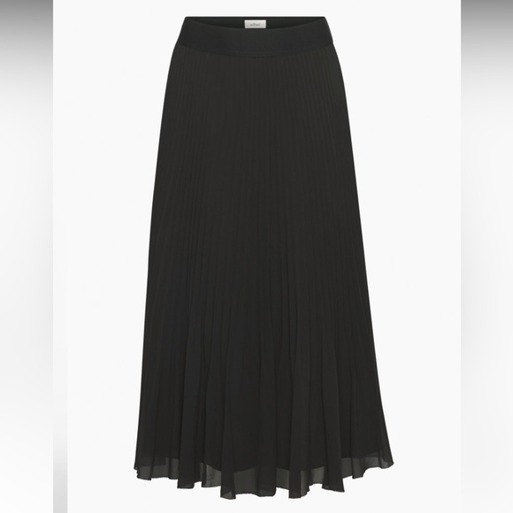 XXS WILFRED TWIRL PLEATED SKIRT NAVY BLUE - Picture 6 of 9